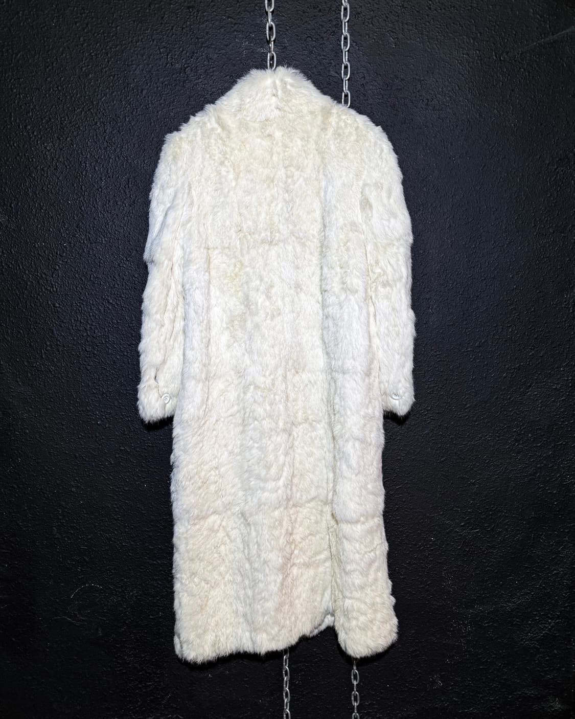 White Real Fur Long Coat 상품이미지5