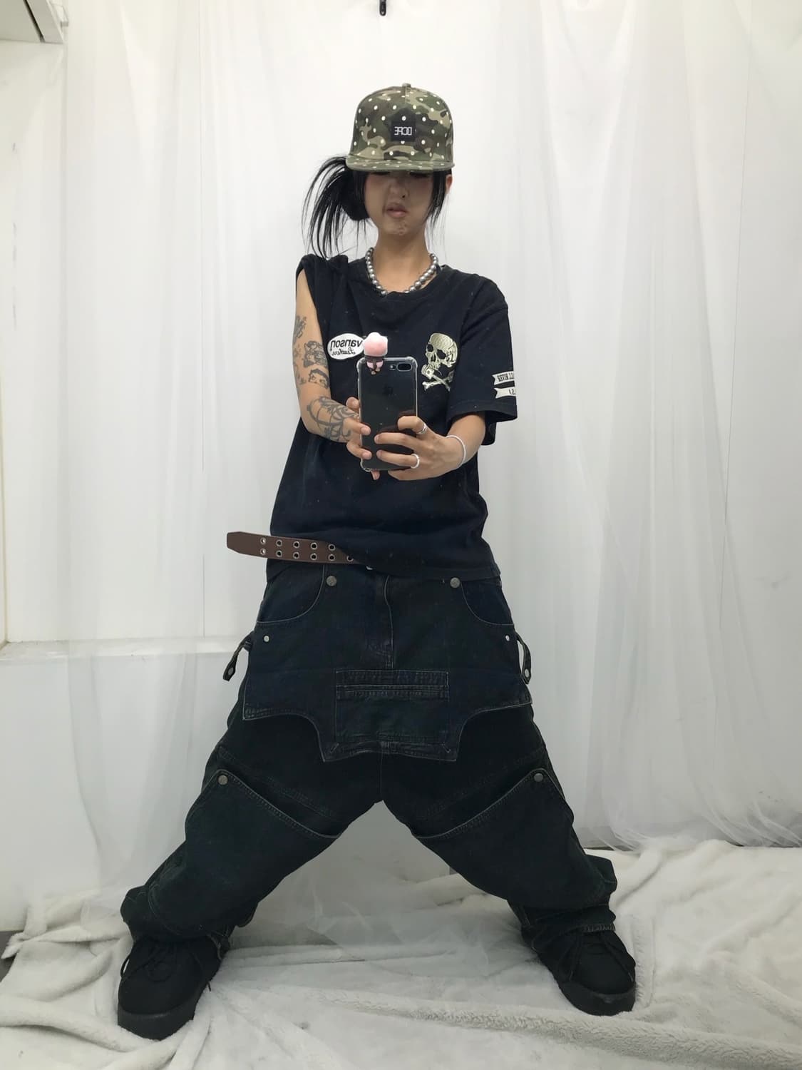 ☠️ 밴슨 크롬맛 스컬 자수패치 반팔 티셔츠 ☠️ 상품이미지8