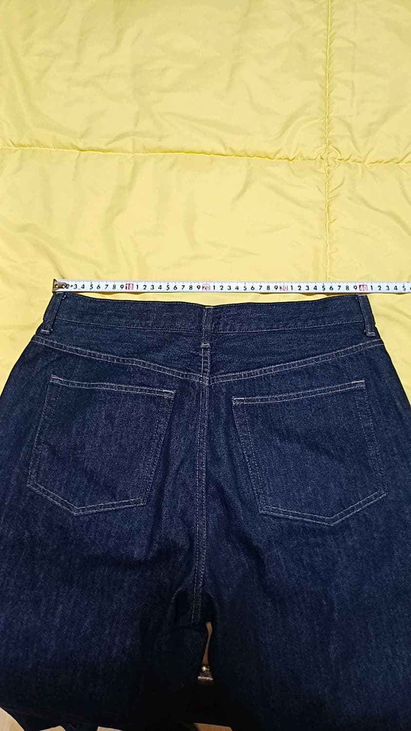 유니클로 와이드청바지 실측31인치 기장105 상품이미지5