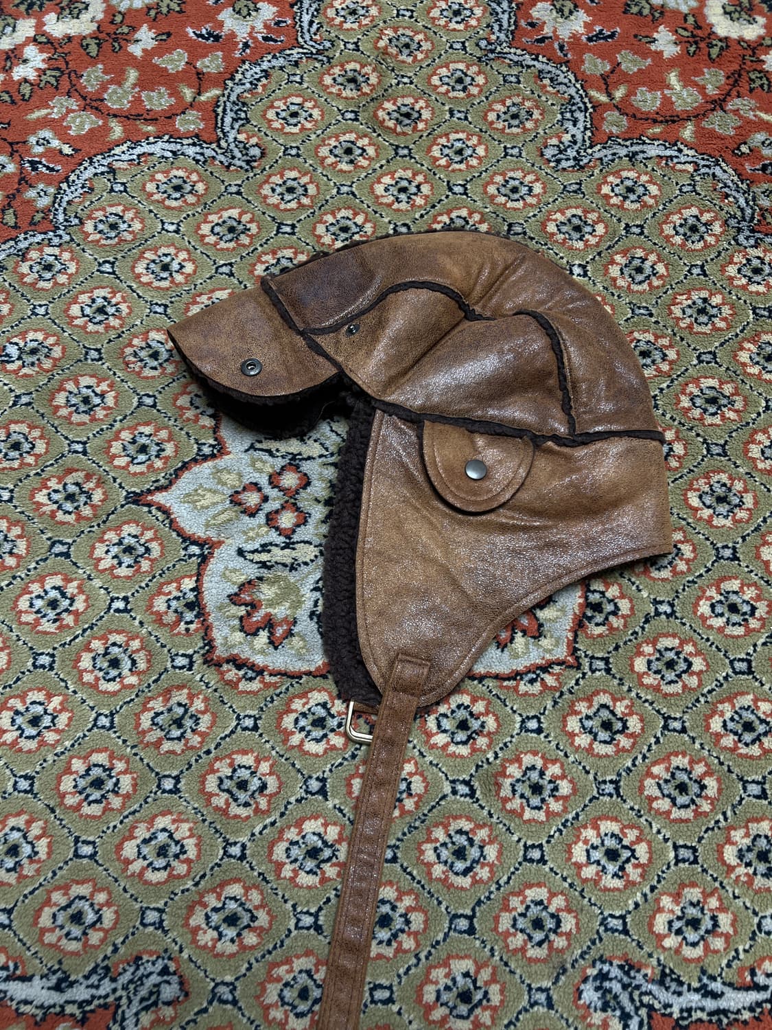 [OS] 레더 브라운 트루퍼 햇 상품이미지1