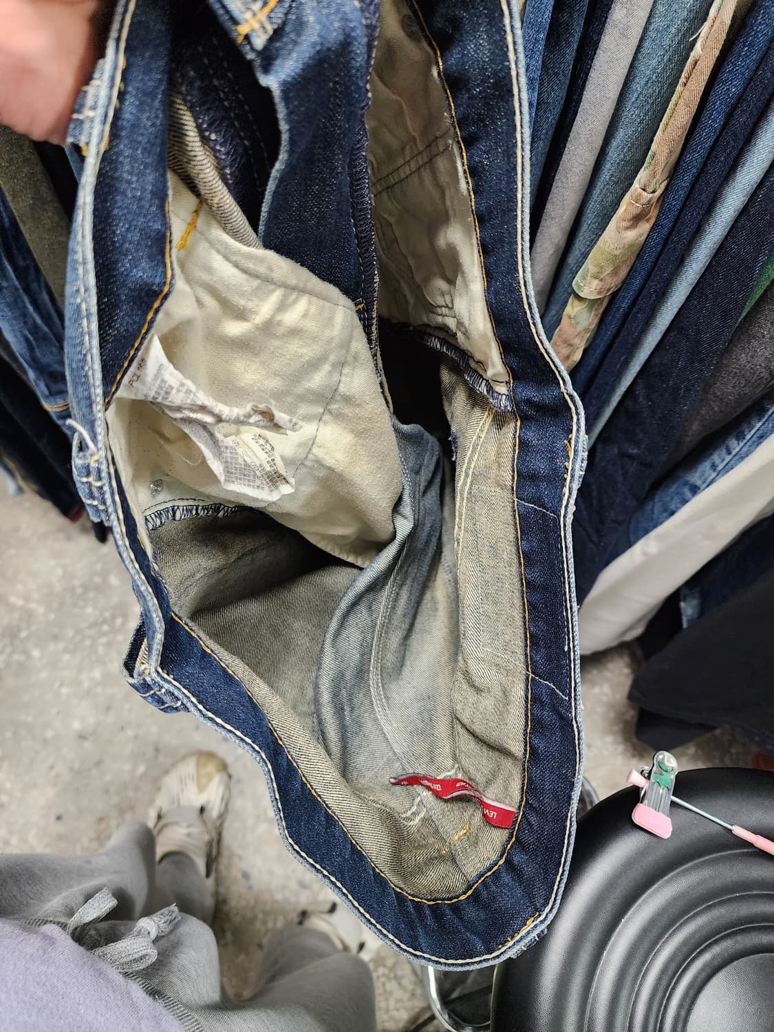 리바이스 504 데님 워싱진 상품이미지5