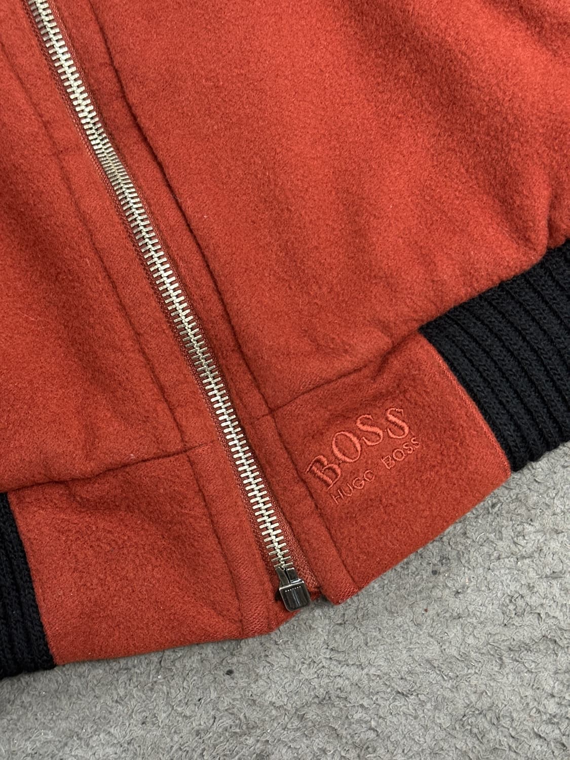 90s 휴고보스 오렌지 캐시미어 봄버 자켓 L 상품이미지6