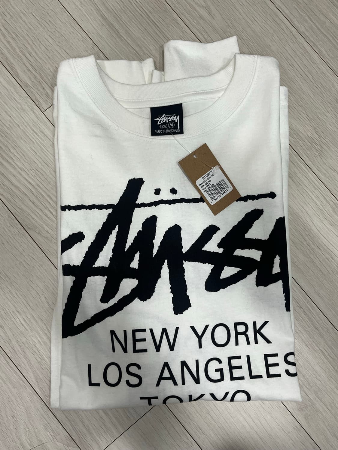 스투시 월드투어 롱슬리브 화이트 M 상품이미지2