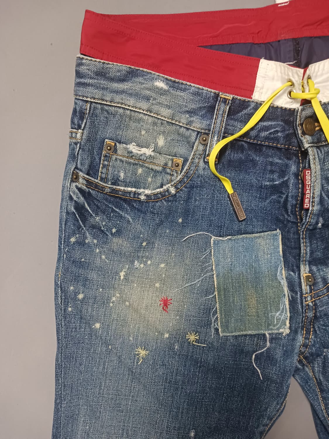 [48] 런웨이 디스퀘어드2 수영복 레이어드 모토진 청바지 32 33 상품이미지2