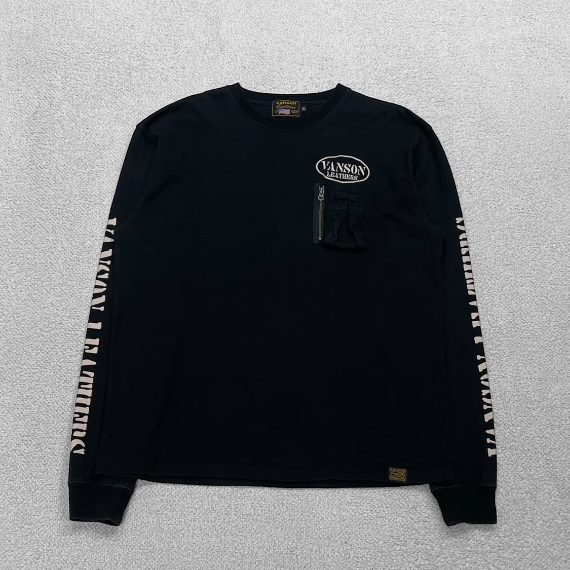밴슨 Vanson 모터사이클 롱슬리브 블랙 상품이미지2
