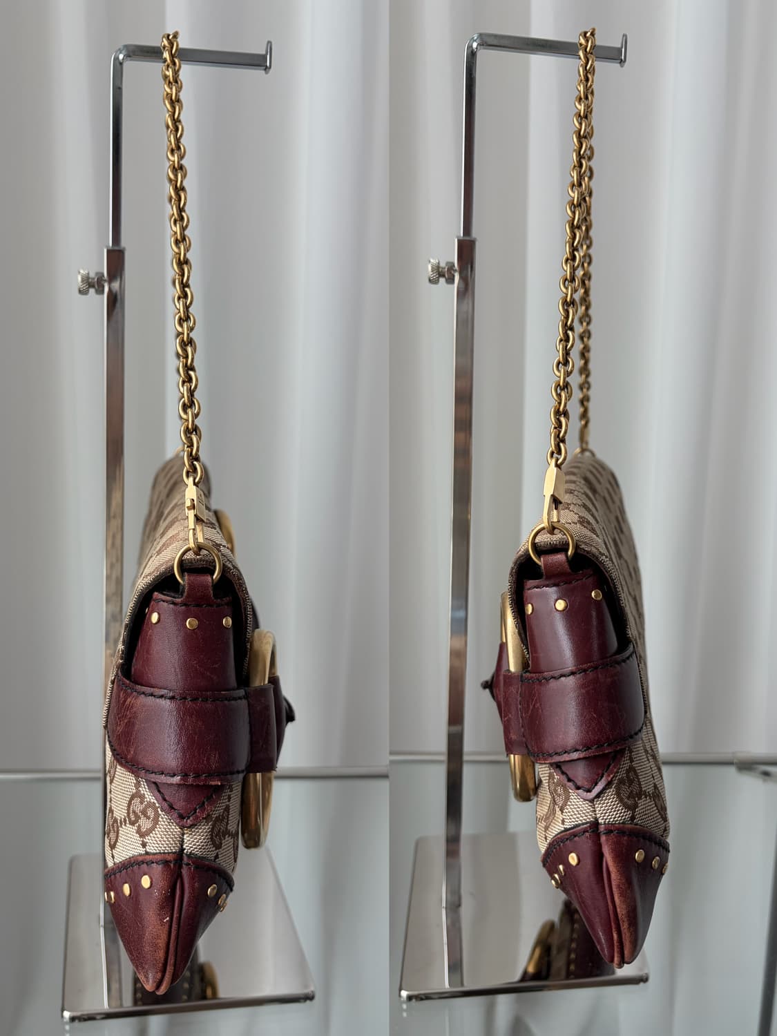 구찌 x 톰포드 F/W2003 홀스빗 스터드 체인 숄더백 상품이미지6