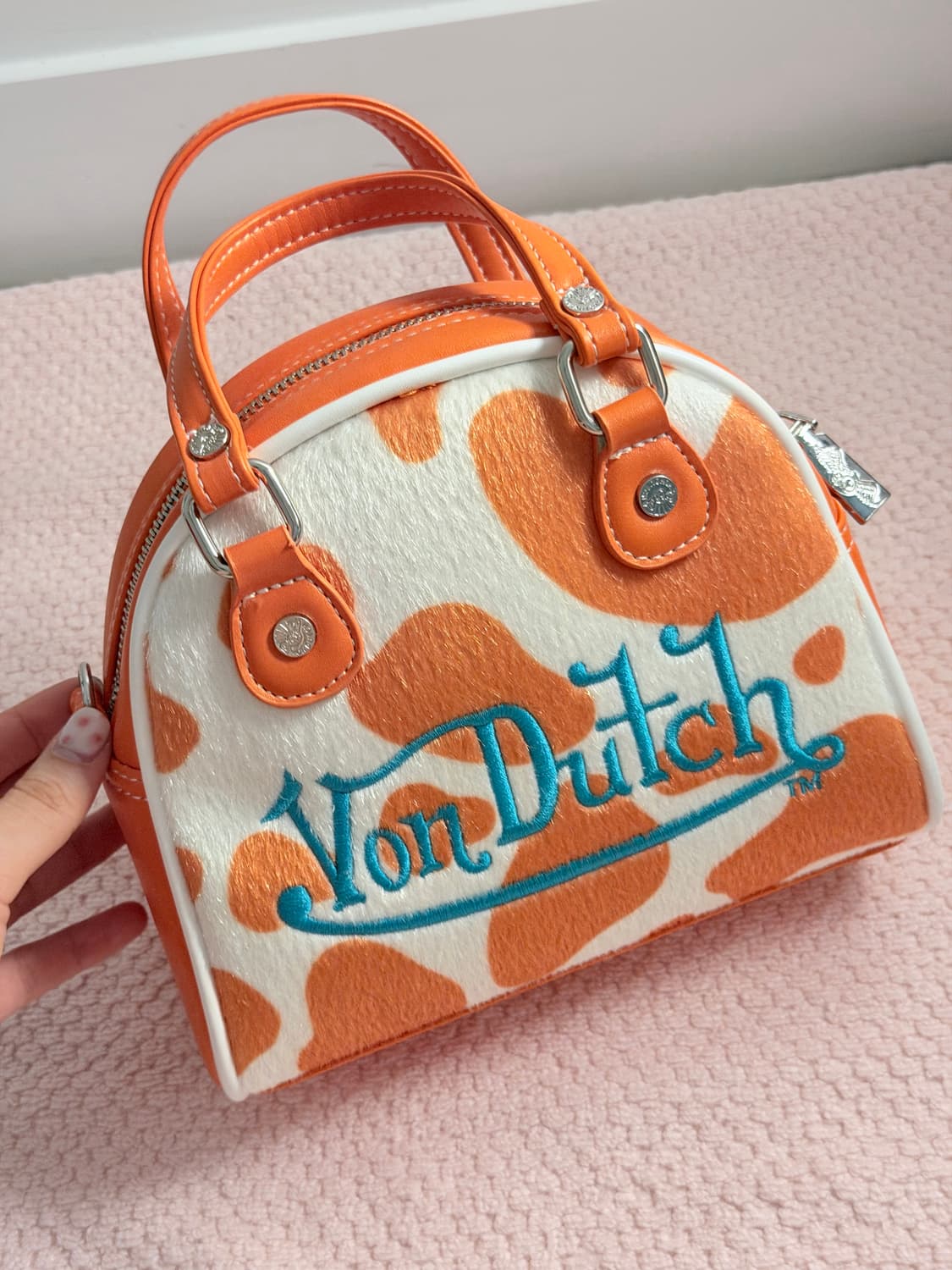 본더치 오렌지 카우 핸드백 크로스백 빈티지 베이지메탈클럽 y2k 상품이미지1