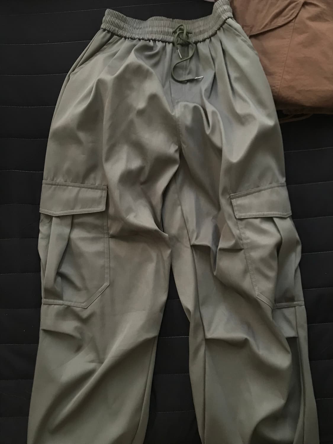 카키 카고 밴딩 바지 상품이미지1