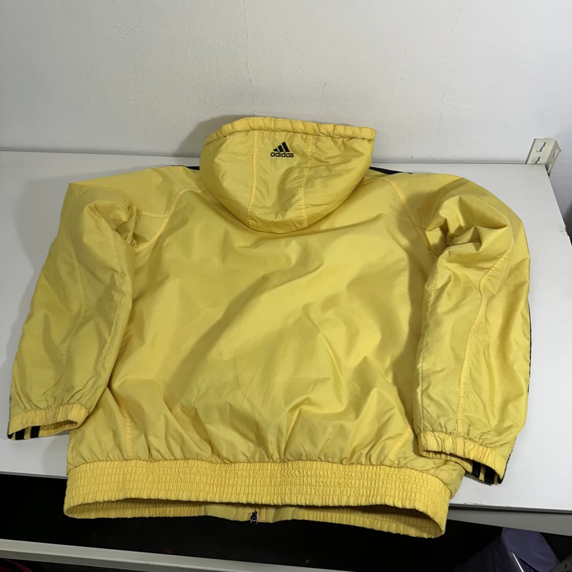 95 아디다스 옐로우 삼선 후드점퍼 상품이미지6