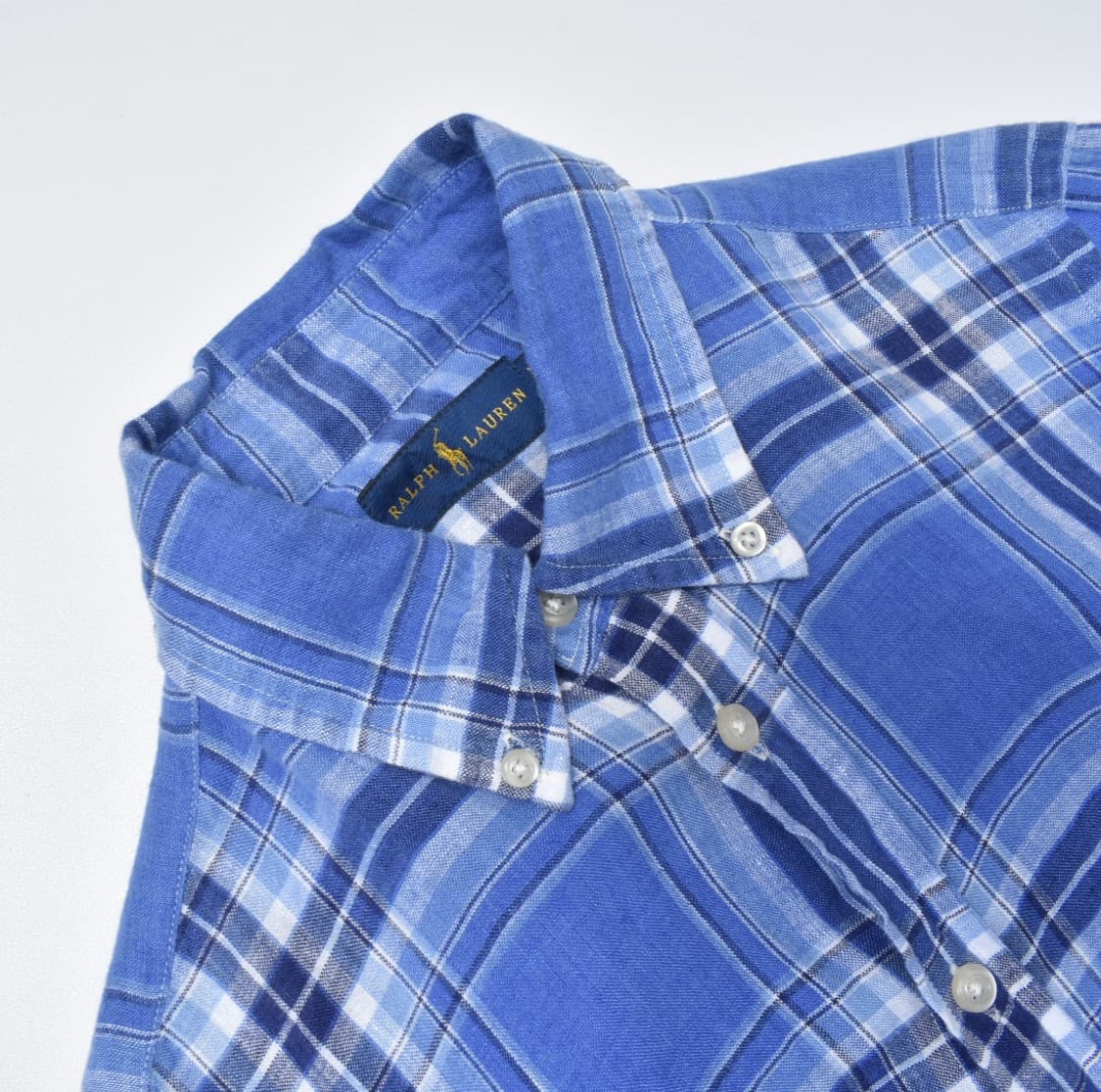 폴로랄프로렌 린넨 체크 셔츠 xs 상품이미지3