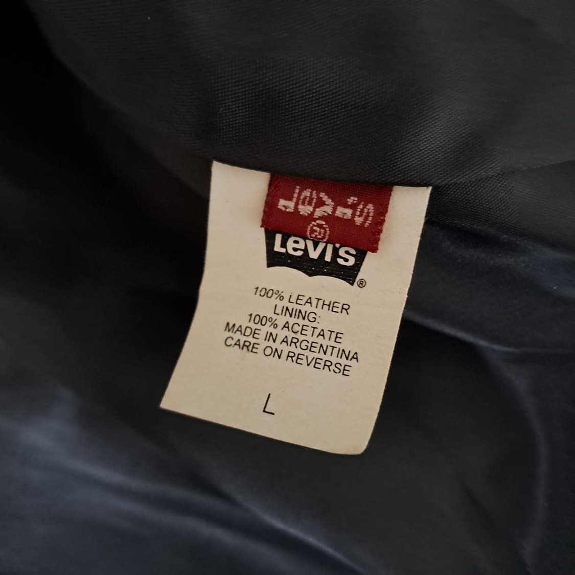 (택포) 90s 리바이스 빈티지 소가죽 자켓 110 B356 상품이미지8