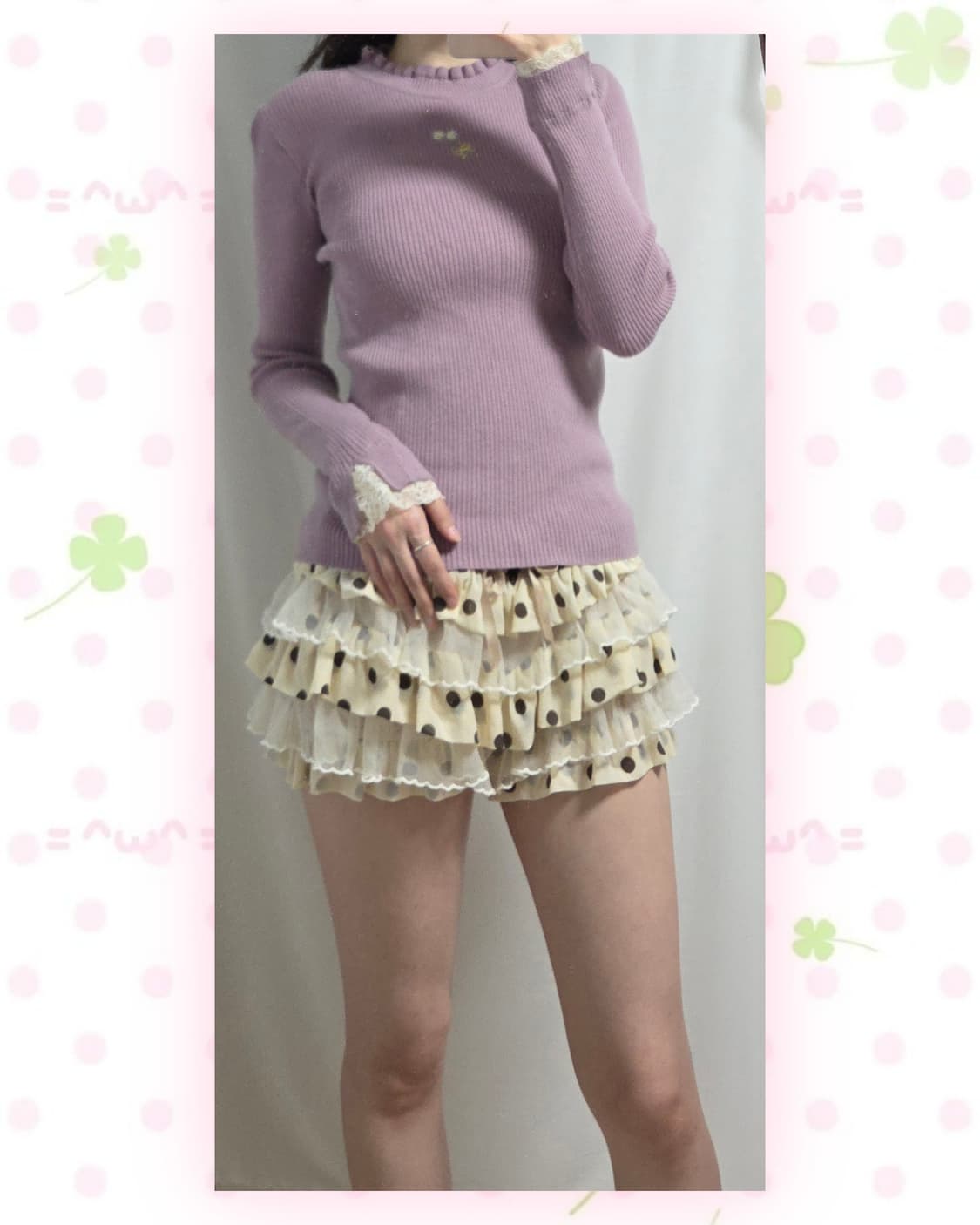 엑시즈팜 POETIQUE 라벤더 롱슬리브 티 상품이미지2