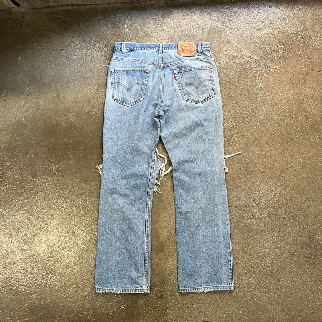 90-00s Levis517 데미지 부츠컷 (34“) 상품이미지4