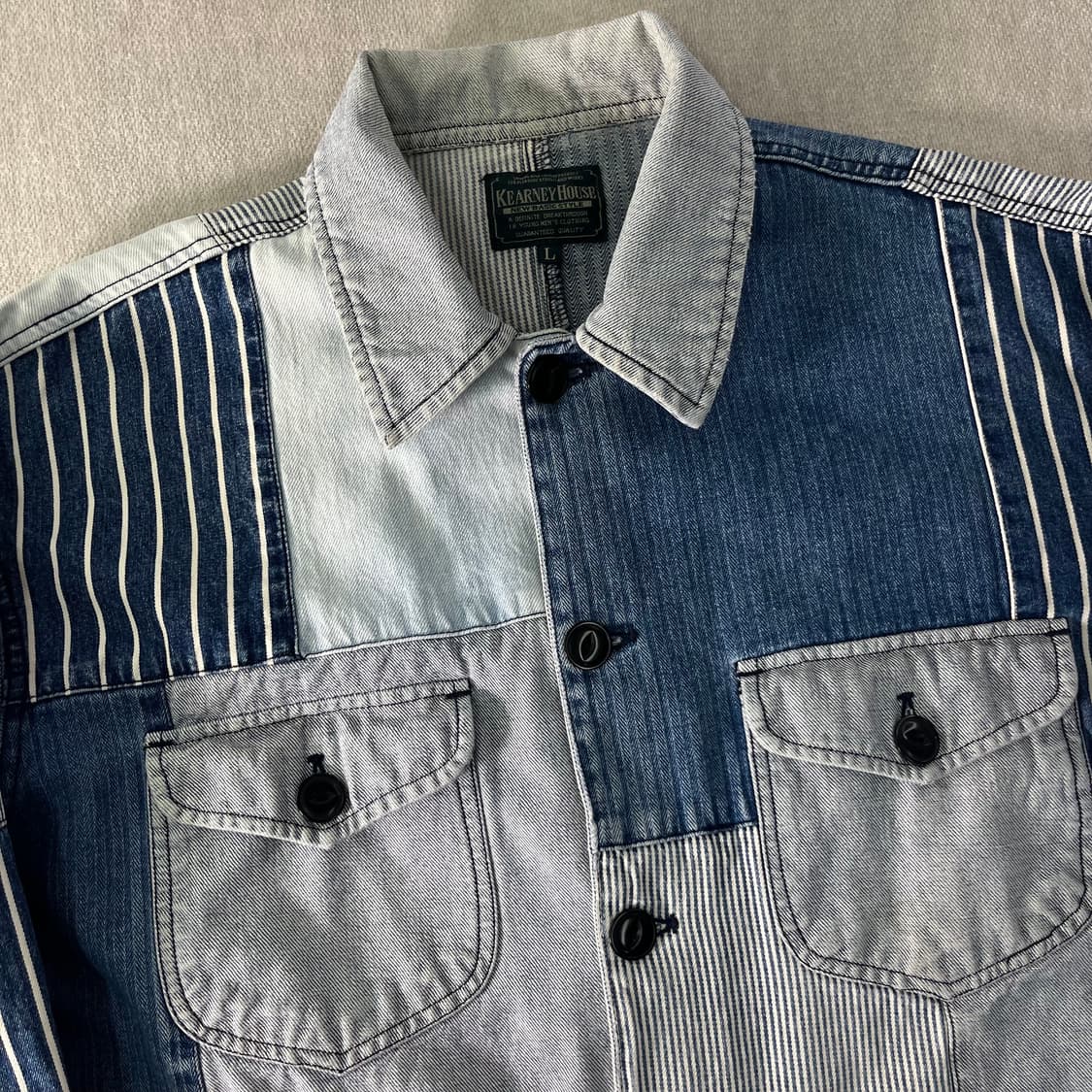 105 재팬 빈티지 커니하우스 데님 워크 자켓 상품이미지2