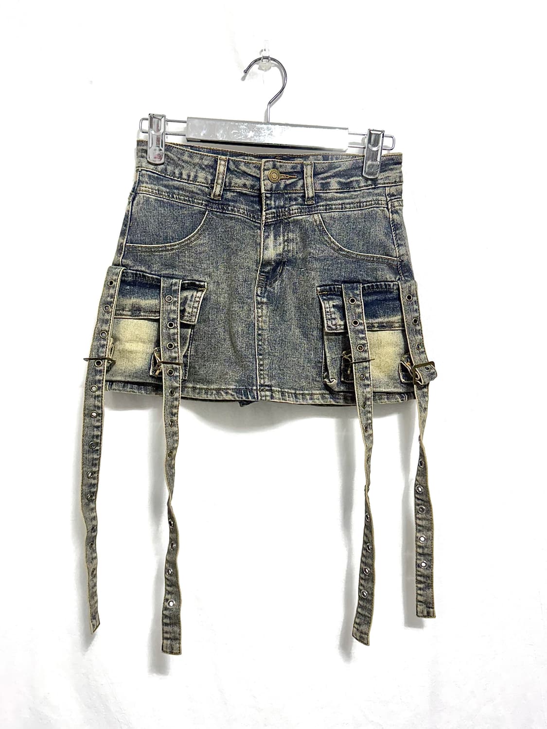 Cargo washed denim skirt 상품이미지1