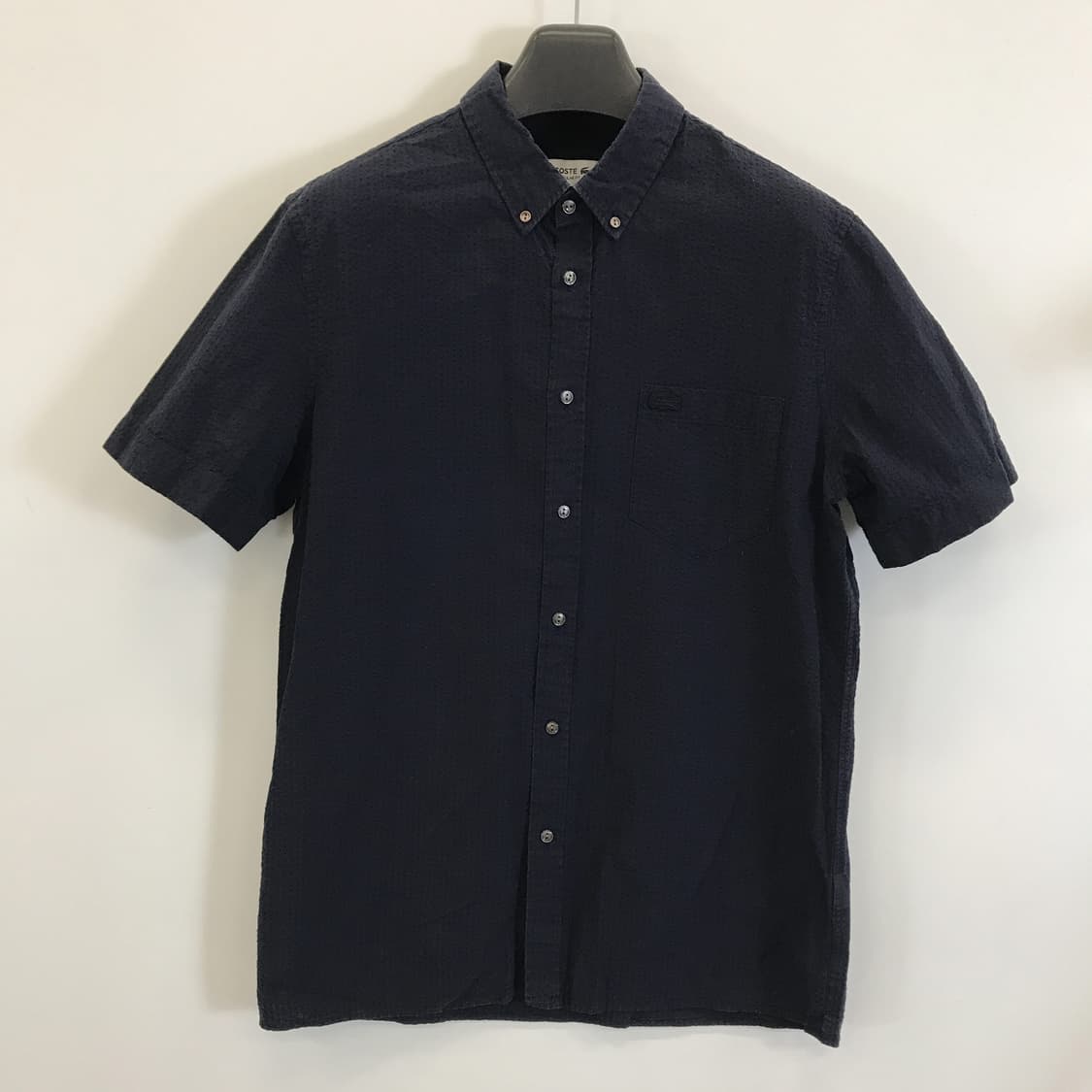 라코스테 시어서커 반팔셔츠 네이비 [M] 상품이미지1
