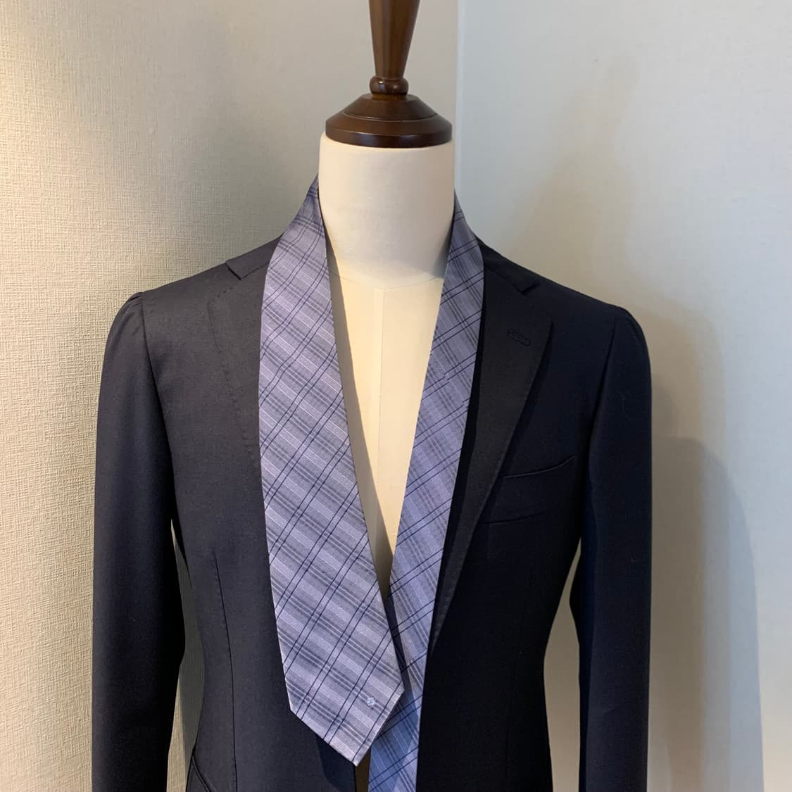 지방시(GIVENCHY) 신형라벨 체크 혼주넥타이 명품 8.4cm 상품이미지1