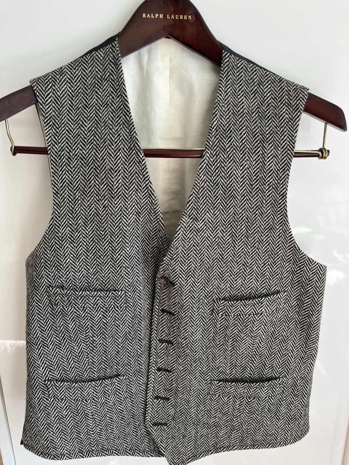 랄프로렌 Rl67  헤링본 알파카울자켓 베스트 세트 상품이미지7