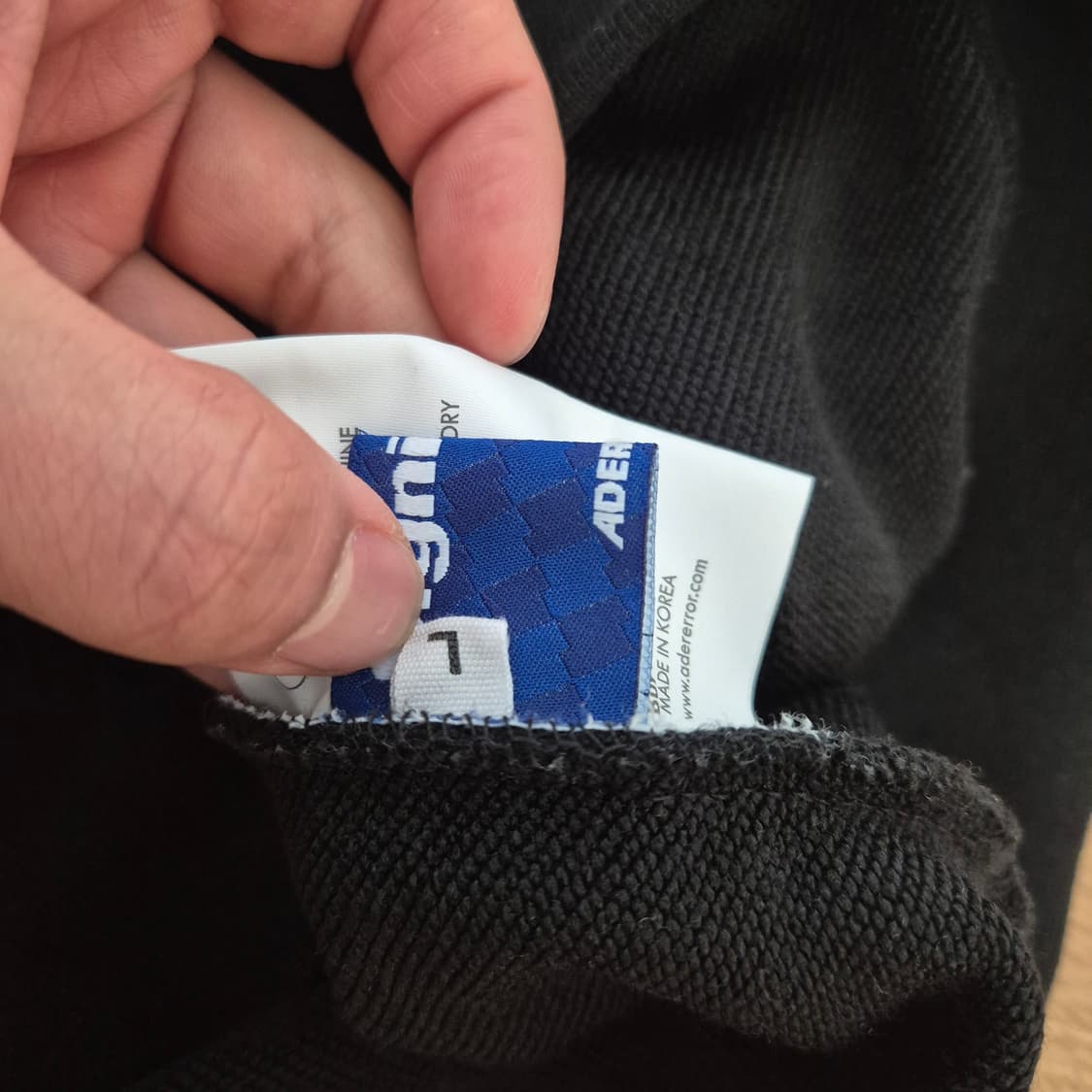 아더에러 블랙 후드티 L 상품이미지2