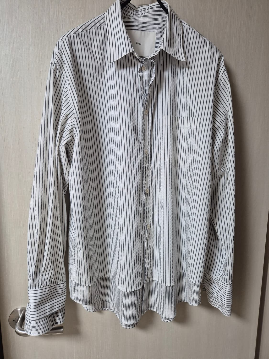 던스트 Dunst 스트라이프 셔츠 오버핏 더블 레이어드 남방 상품이미지1
