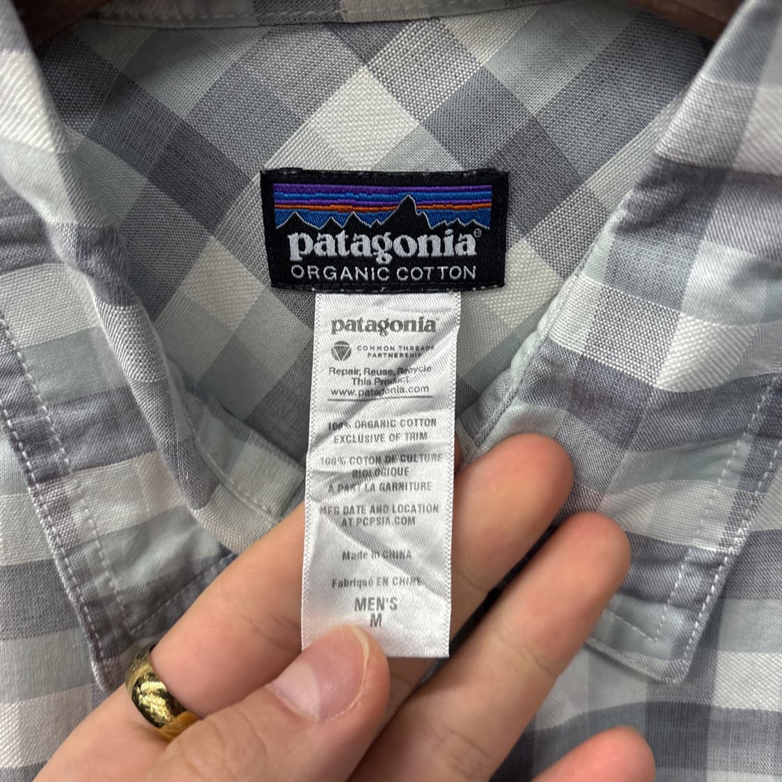 파타고니아 오가닉코튼 라이트 코튼트윌 체크워크셔츠 N1151 상품이미지9
