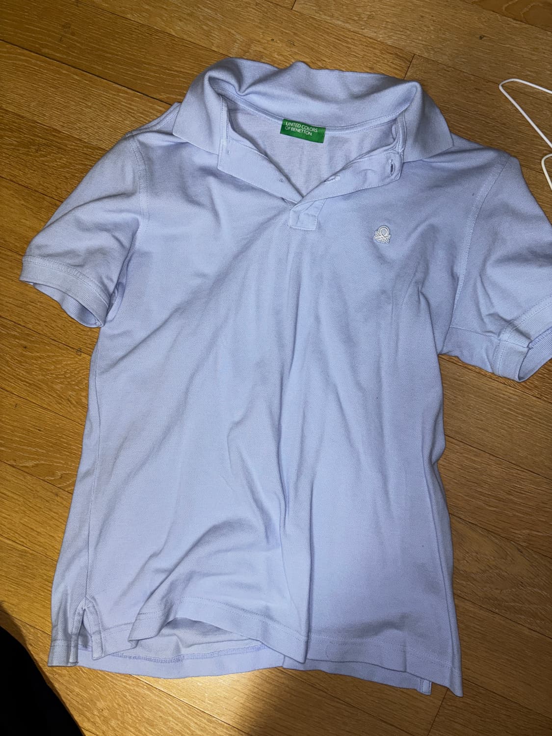 베네통 하늘색 반팔 상품이미지1