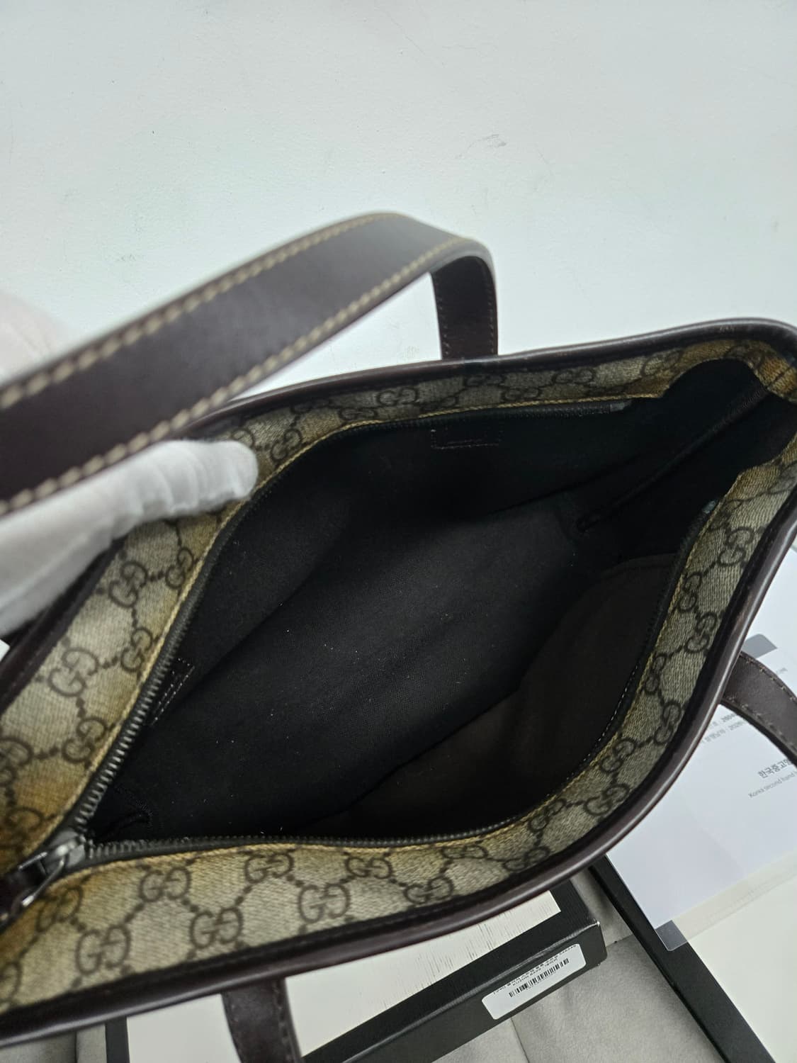 [보증서 정품] 구찌 시그니처 토트백 상품이미지4