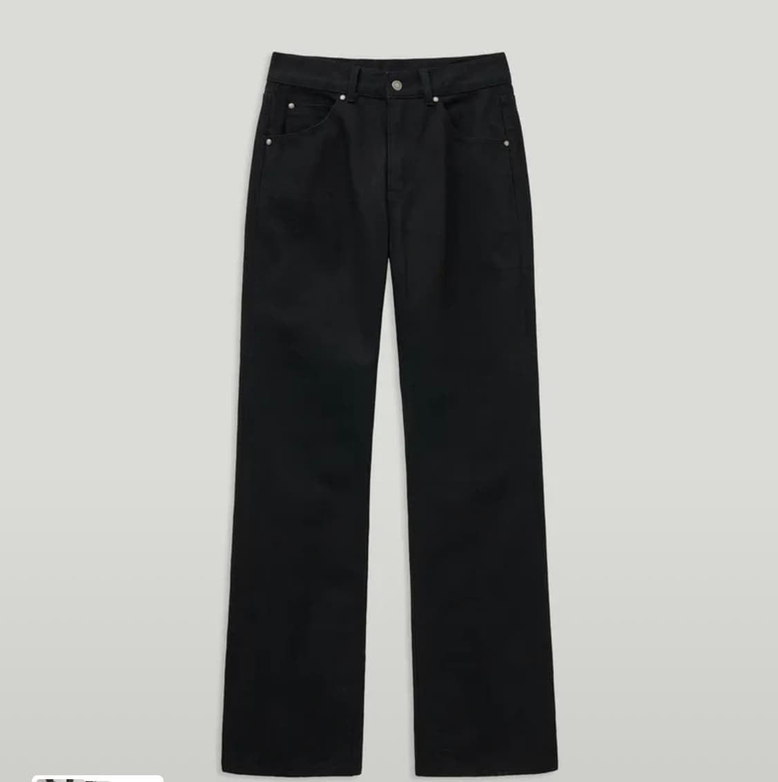 엘무드 레이 플레어 데님 퓨어블랙 44 상품이미지1