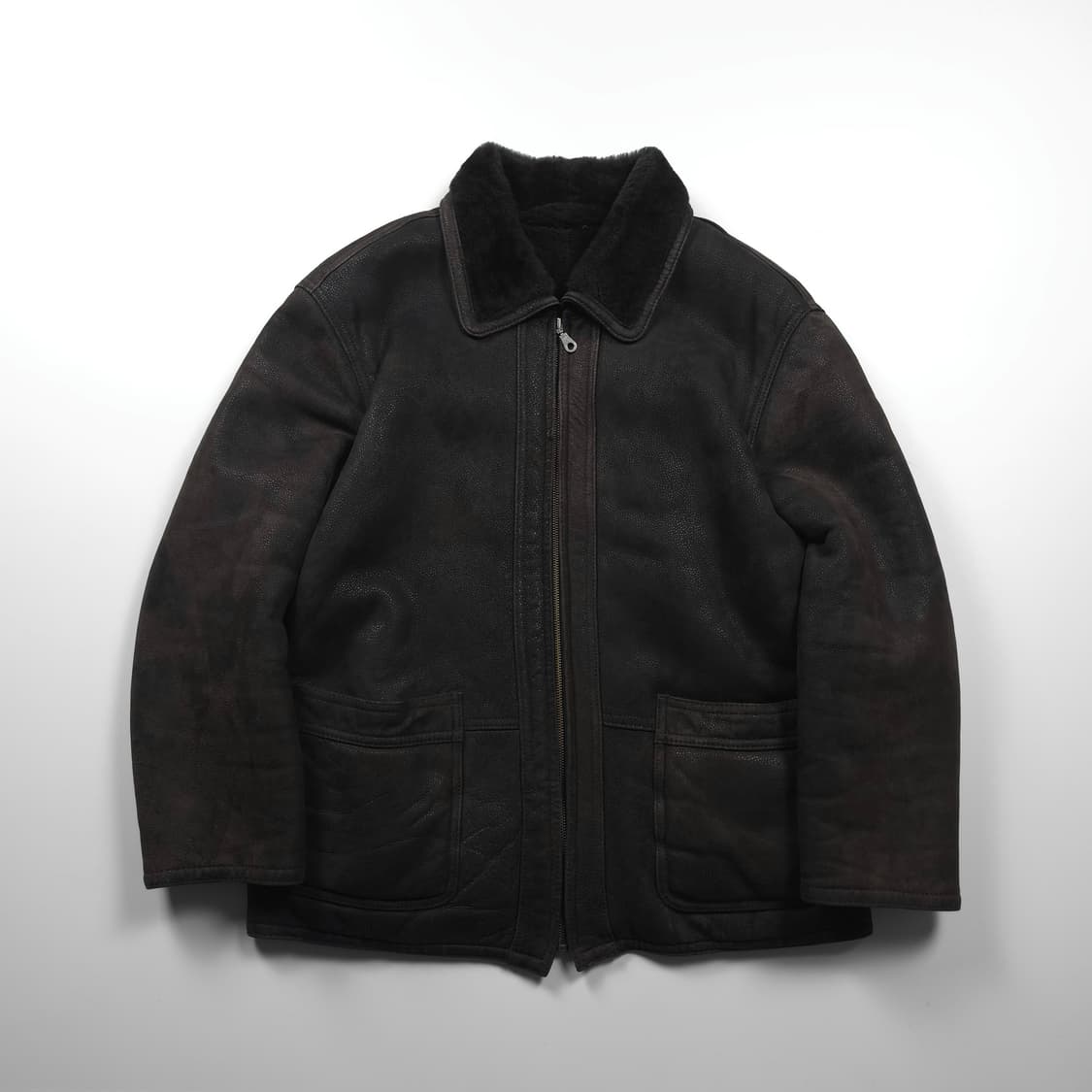 아카이브 빈티지 양가죽 스웨이드 양털 무스탕 (105) 상품이미지1