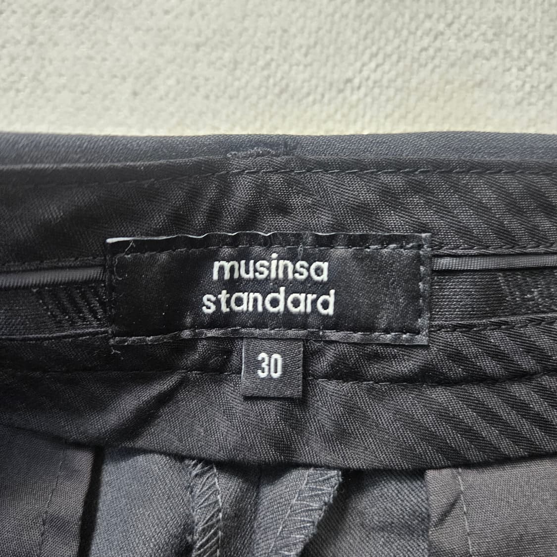 30 새상품 무신사스탠다드 와이드 슬랙스 0331Y 상품이미지3