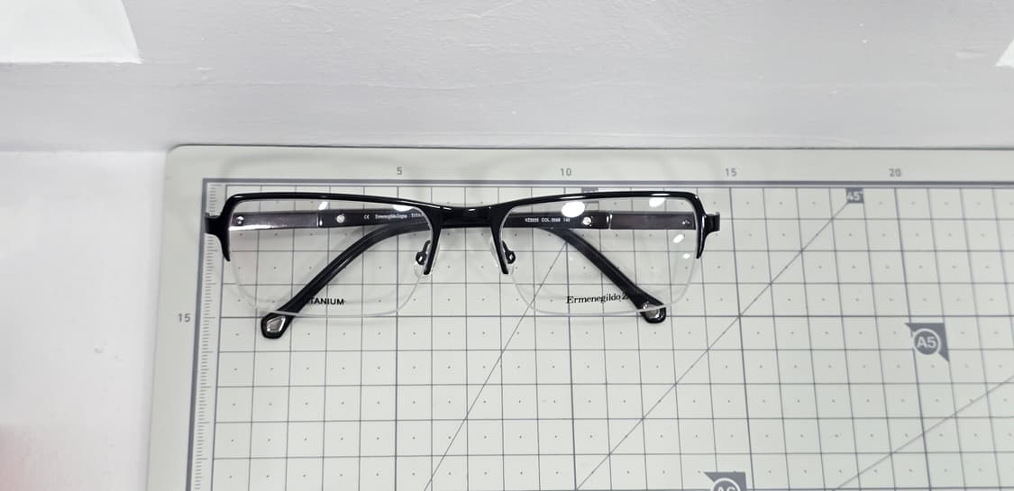 Ermenegildo Zegna 사각 반무테 안경(새상품) 상품이미지8