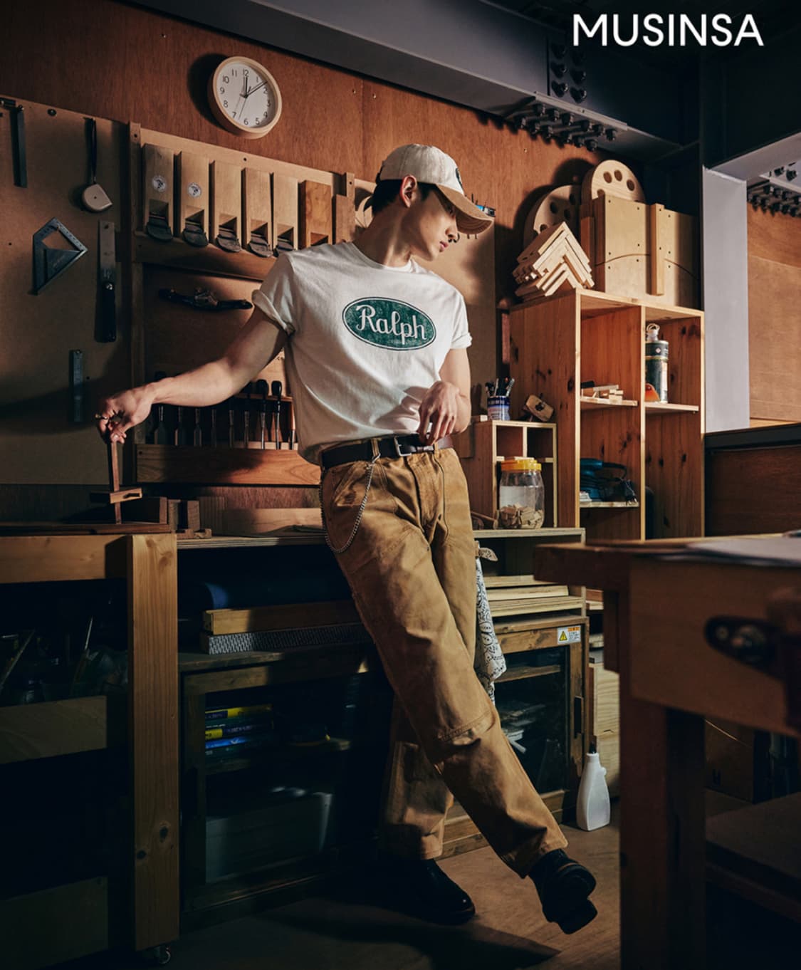 폴로 캔버스 카펜터 팬츠 브라운 32/32(33-34사이즈감) 새제품 상품이미지3