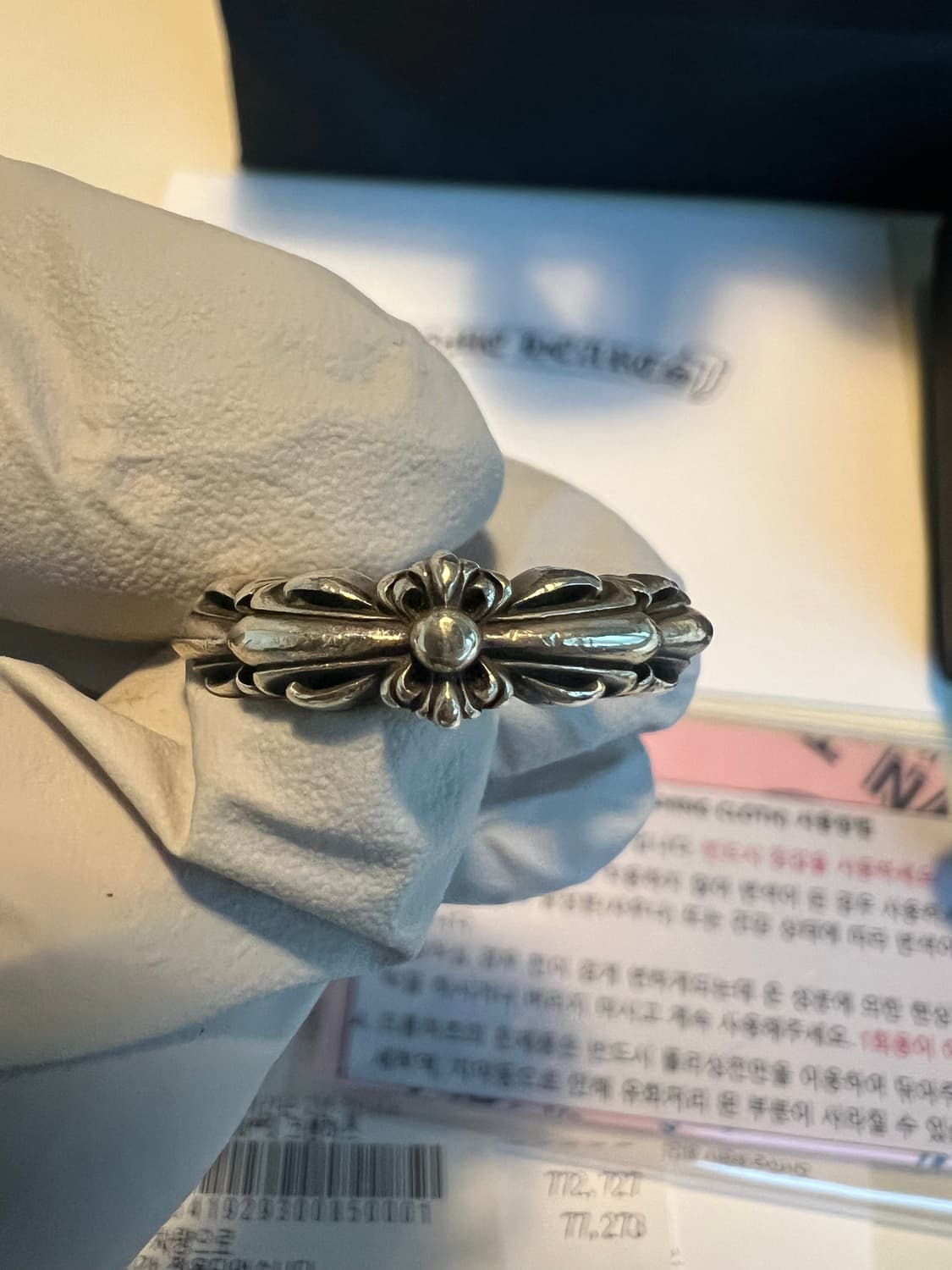 [us9.5] 크롬하츠 베이비더블플로랄링 상품이미지3