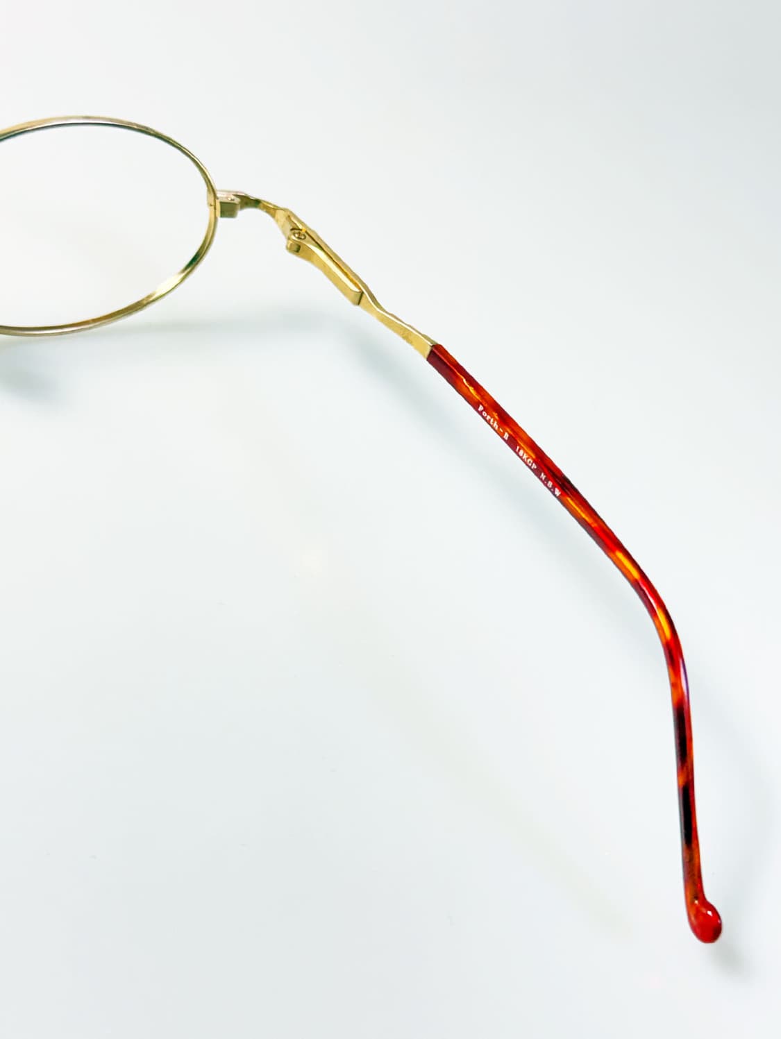 90s FORTH 골드 슬림 오벌 메탈 프레임 빈티지 안경 상품이미지6