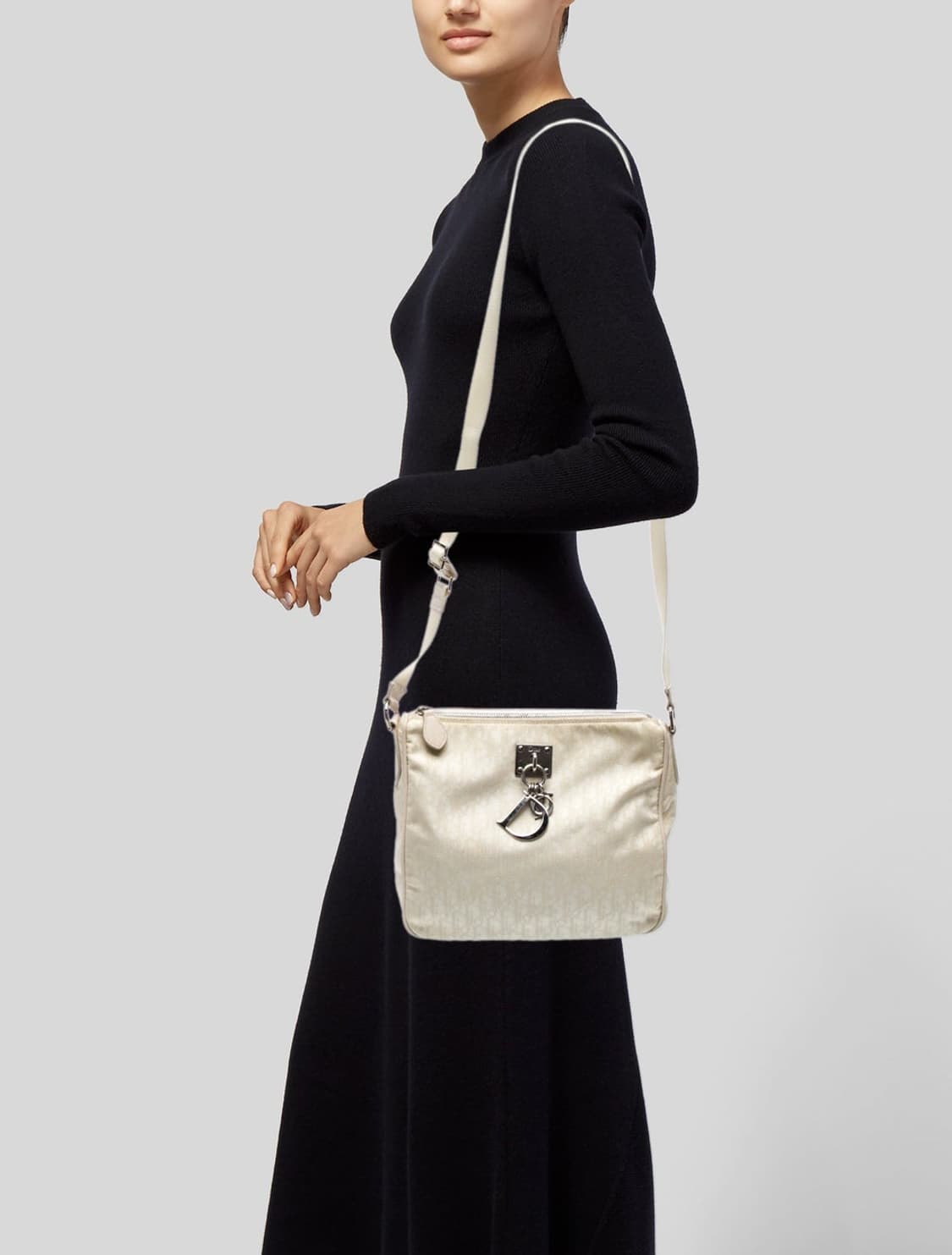 디올 디올챰 오블리크 트로터 쟈가드 나일론 메신저백 숄더백 크로스백 상품이미지10