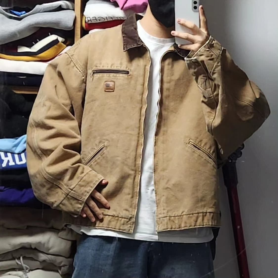 칼하트 J97 구버전 디트로이트 올드스쿨 카라 자켓 상품이미지1
