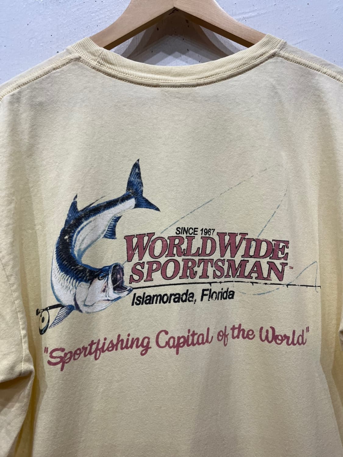 90s WORLDWIDE SPORTSMAN 피싱 반팔 티셔츠 상품이미지5
