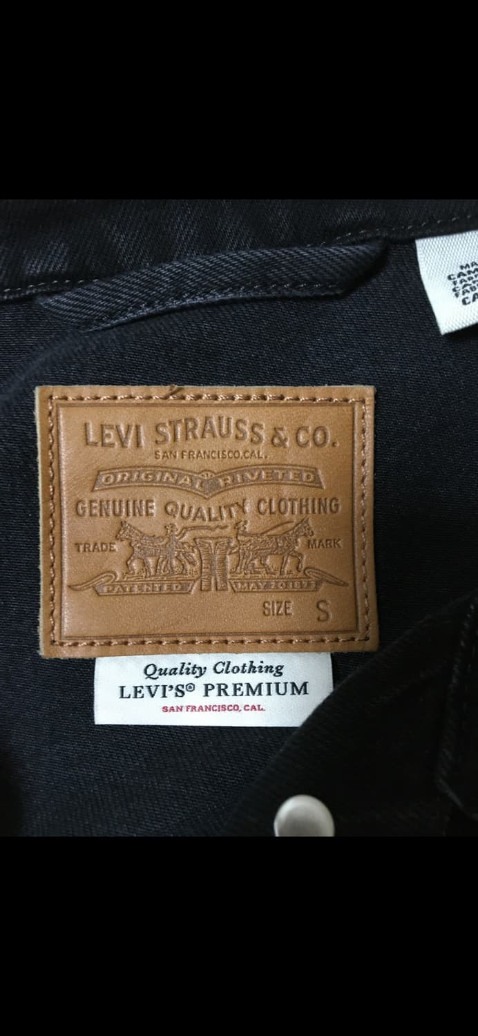 리바이스 흑청 데님 자켓 상품이미지2