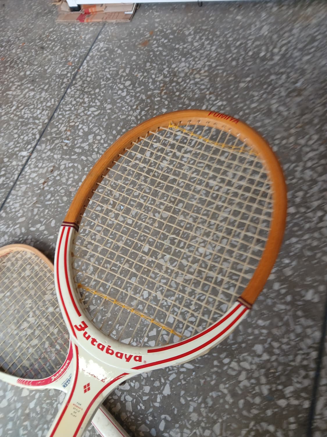 60-70년대 빈티지 나무 테니스라켓 3개 일괄 상품이미지3