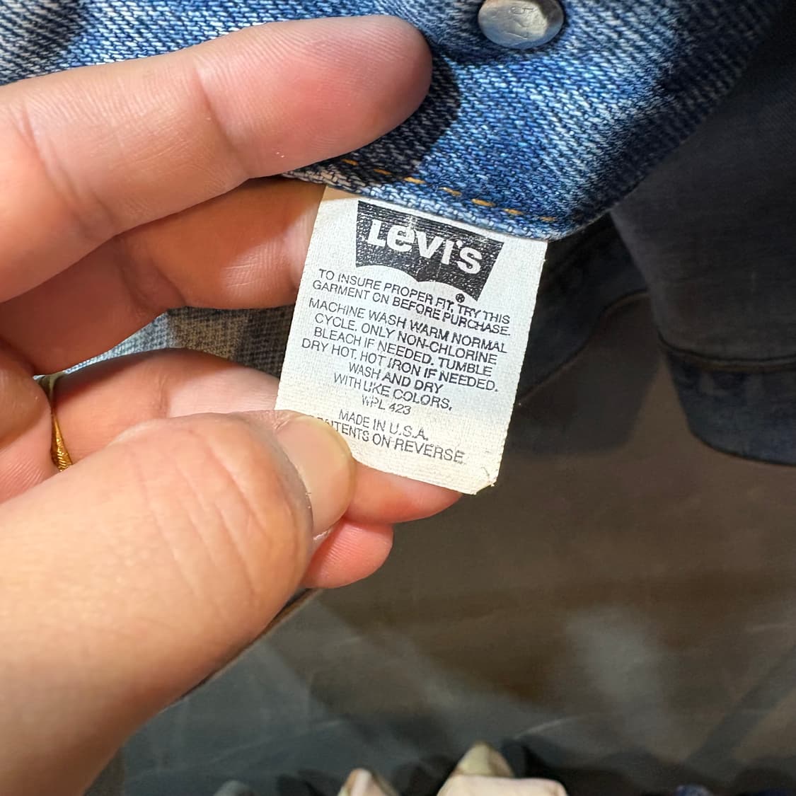 [XXL] LEVI's 리바이스 USA 90‘s 빈티지 데님 자켓 상품이미지6