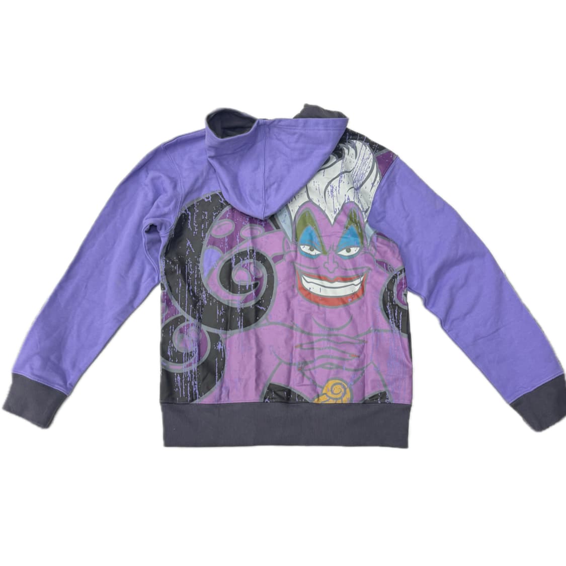 재팬 디즈니 정품 우슬라 레터링 프린팅 퍼플 후드집업 괴짜룩(새제품) 상품이미지3