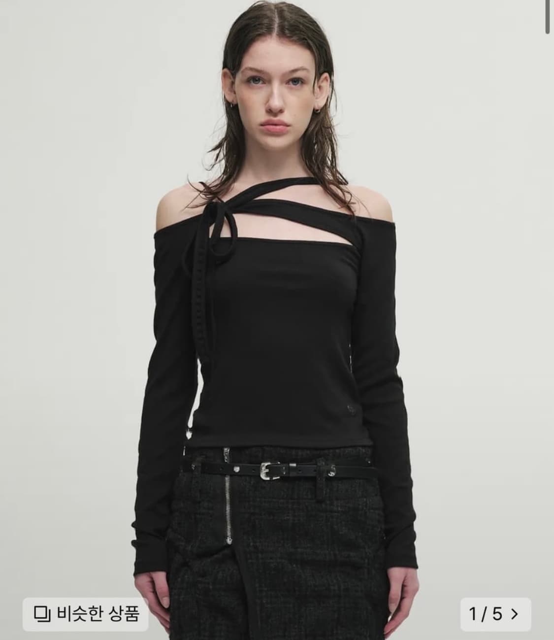 세릭 Tangle 스트랩 탑 블랙 상품이미지1