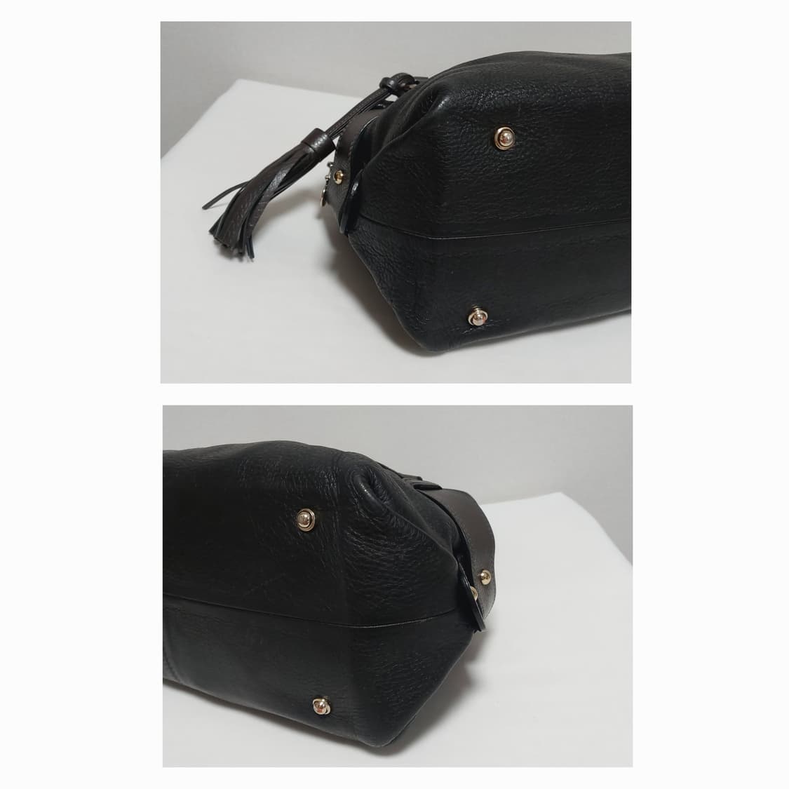 발렌시아가 BB로고 카우레더 테슬 숄더백 (정품) 상품이미지8