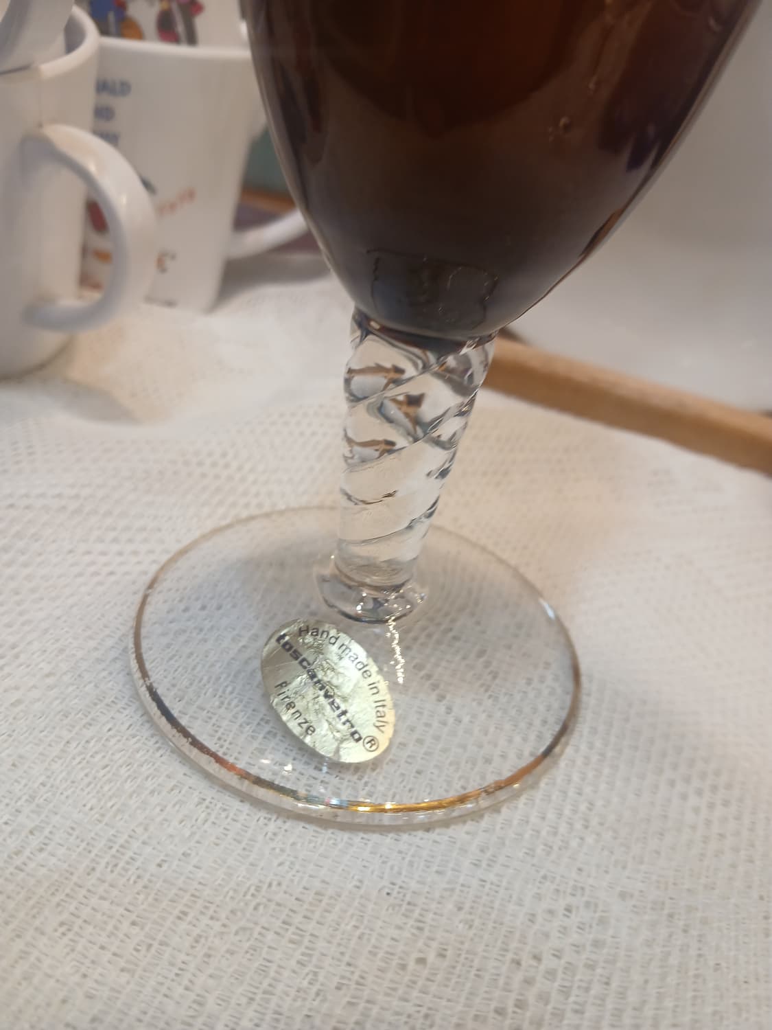 빈티지 ITALY 토스칸베르토 유리 화병 상품이미지3