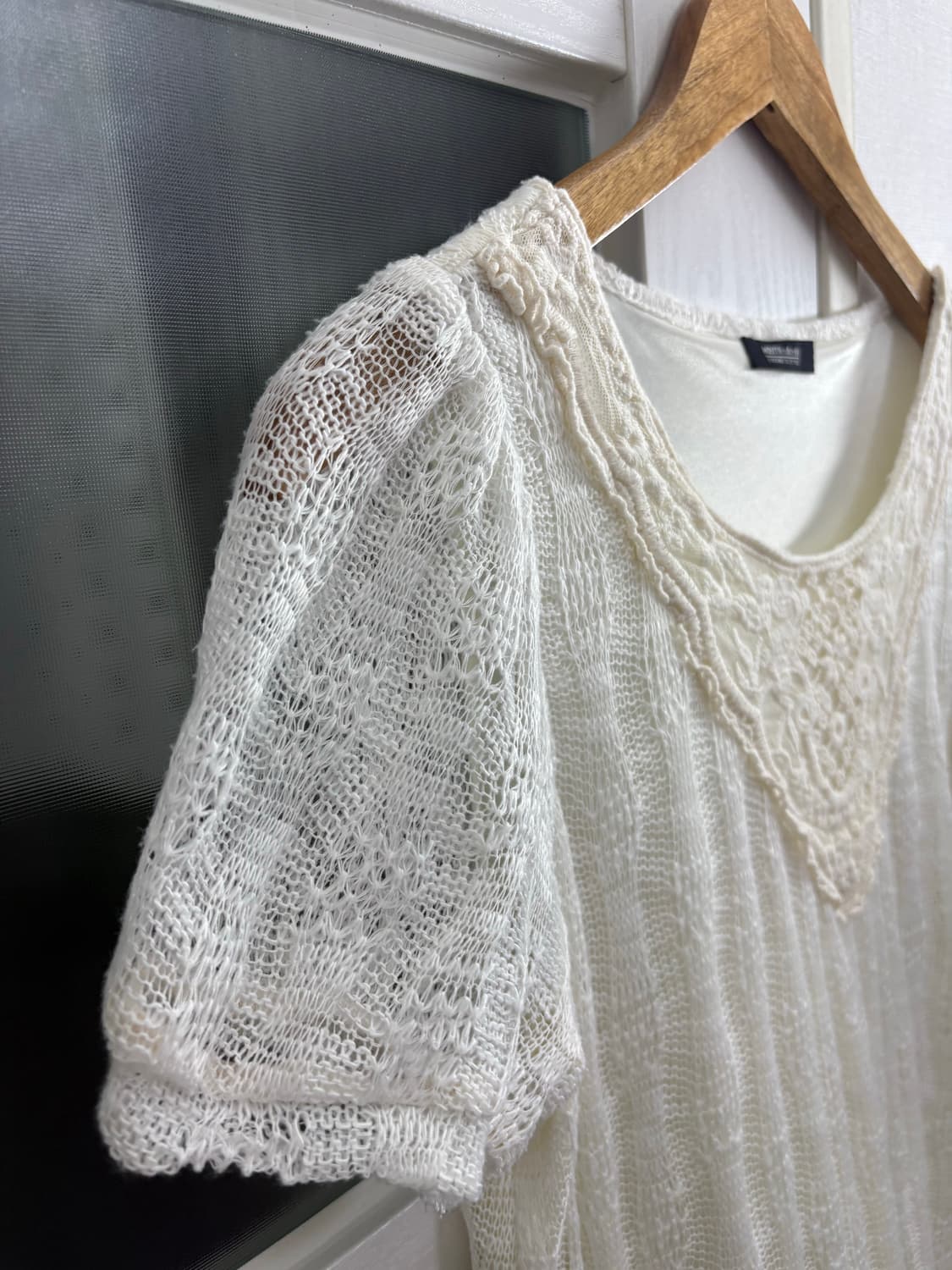 아이보리 레이스 니트 원피스 상품이미지6