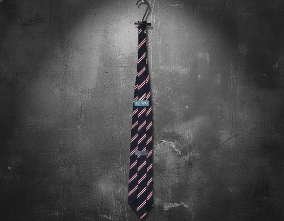 [정품] 겐조 옴므 로고 자수 실크 넥타이 (이탈리아제) 상품이미지6