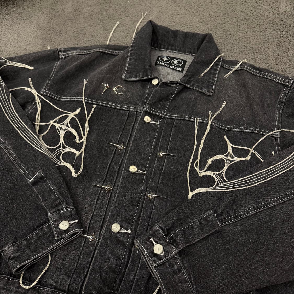 [정품/3] 떠그클럽 트라이벌 트리 데님 떠그 자켓 상품이미지1