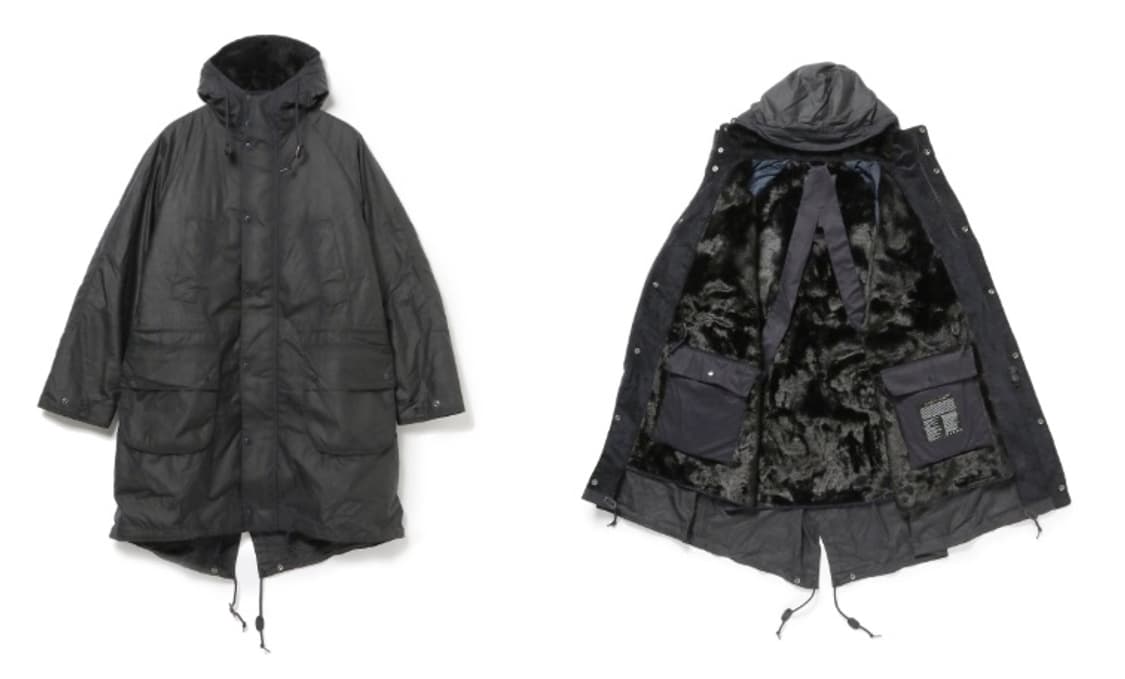 엔지니어드가먼츠 x 바버 하이랜드파카 navy / xs 상품이미지1