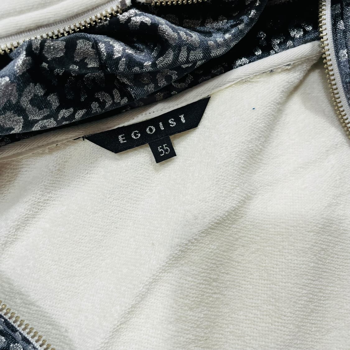 에고이스트 y2k 펑크 갸루 더블 지퍼 슬림 후디 집업 상품이미지5