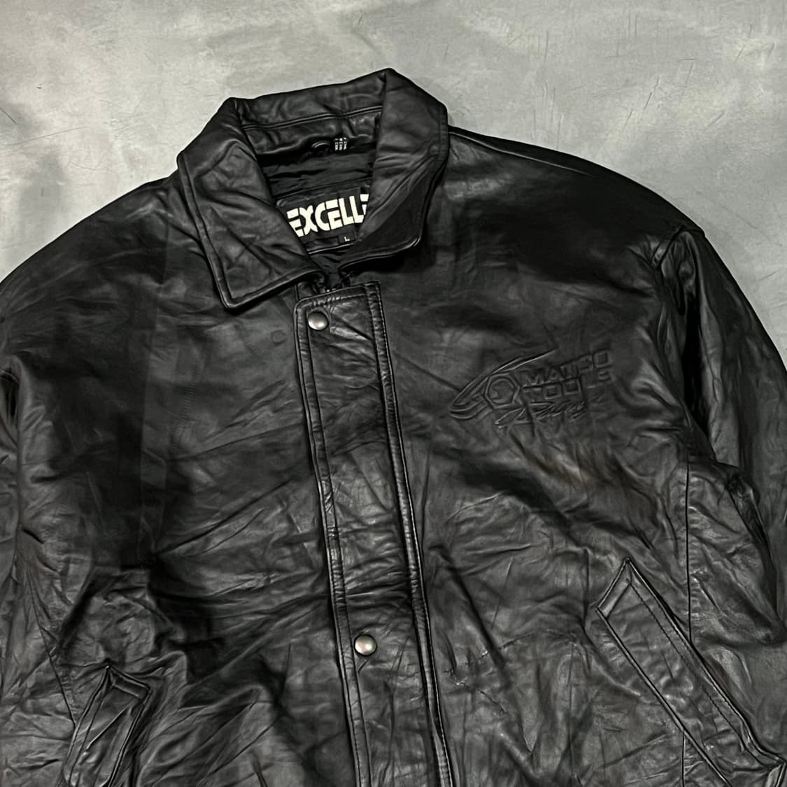  Excelled 레더 봄버 자켓 y15013 상품이미지3